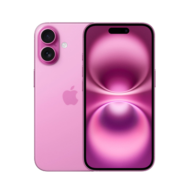 A vibrant pink Apple iPhone, shown from the front and back, demonstrates that C&C Cell Phone & Computer Repair expertly handles all colors and models of iPhones in the St. Louis area.