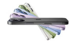 multiple iPhone 14 models in different colors, including black, purple, blue, and green, showing that C&C Cell Phone & Computer Repair in the St. Louis area can fix all popular smartphone makes and models.